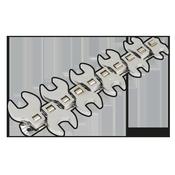 Siegen Crow's Foot Open-End Spanner Set 3/8"Sq Drive 10pc image