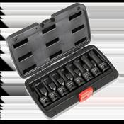 Spline Impact Socket Bit Set 1/2"Sq Drive 8pc image