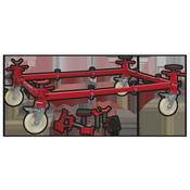 Adjustable 4-Post Vehicle Moving Dolly 900kg Capacity image