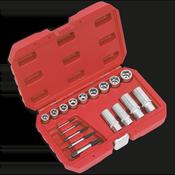Bolt, Stud &amp;amp; Screw Extractor Set 18pc image
