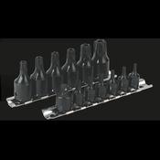 TRX-Star* Security Socket Bit Set 1/4" &amp;amp; 3/8"Sq Drive 13pc image