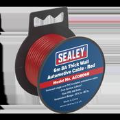 8A Thick Wall Automotive Cable 6m - Red