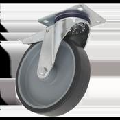 100mm Castor Wheel with Swivel Plate &amp;amp; Total Lock