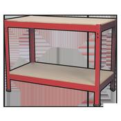 Steel Workbench with Wooden Top 1.2m image