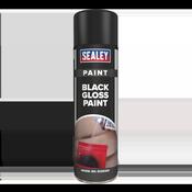 Gloss Paint 500ml, Black - Pack of 6 image