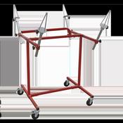 Heavy-Duty Alloy Wheel Painting/Repair Stand 4 Wheel Capacity