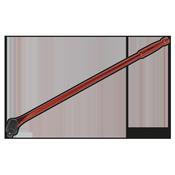 Breaker Bar 1/2"Sq Drive 600mm - Red image