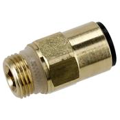 John Guest(R) Brass SuperThread Straight Adaptor 12mm x 3/8"BSP - Pack of 2 image