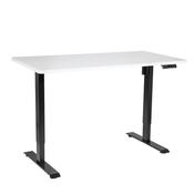 White Electric Height Adjustable Standing Desk with Memory, Quiet, 1400x700mm image