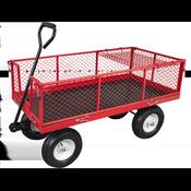 Platform Truck with Sides Pneumatic Tyres 350kg Capacity image