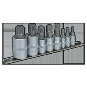 Spline Socket Bit Set 1/4", 3/8" &amp;amp; 1/2"Sq Drive 8pc image