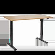 Single Motor Ultra-Quiet Adjustable-Height Electric Sit/Stand Desk - Oak Desktop image