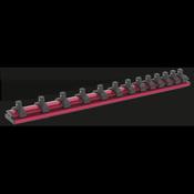 Magnetic Socket Retaining Rail with 13 Clips 1/4"Sq Drive image
