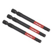 Hex Impact Power Tool Bits 5 x 75mm 3pc image
