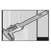 Stainless Steel Digital Vernier Caliper 0-150mm(0-6") image