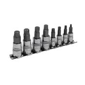 Lock-On(TM) Hex Socket Bit Set 1/4" &amp;amp; 3/8"Sq Drive 8pc image