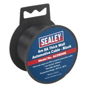 8A Thick Wall Automotive Cable 6m - Black