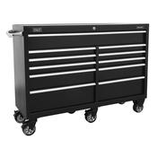 Heavy-Duty Extra-Wide Rollcab 11 Drawer 1430mm - Black image