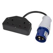 Twin Trailing Socket &amp;amp; Cable Set 16A/13A image