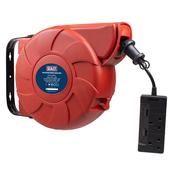Cable Reel System Retractable 15m 2 x 230V Socket image