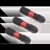 Pozi Impact Power Tool Bits #3 x 25mm 3pc image