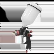 Professional HVLP Gravity Feed Spray Gun 1.3mm Set-Up image