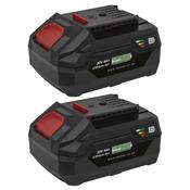SV20 Series Power Tool Battery 20V 4Ah - Pack of 2 image