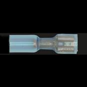 Heat Shrink Push-On Female Terminal 6.4mm, Blue - Pack of 25 image