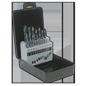 Siegen HSS Edge Ground Drill Bit Set 19pc - DIN 338 image