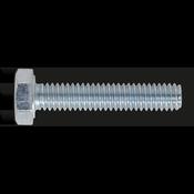 8.8 Zinc Plated HT Setscrew M4 x 20mm, DIN 933 - Pack of 50 image