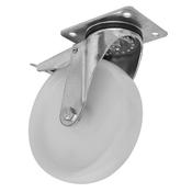 125mm Castor Wheel with Swivel Plate &amp;amp; Total Lock image