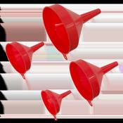 Economy Fixed Spout Funnel Set 4pc