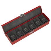Hex Impact Socket Bit Set 3/4"Sq Drive 6pc image