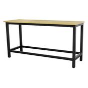 Heavy-Duty Steel Workbench with 25mm MDF Top 1.8m image