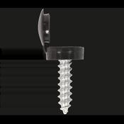 Numberplate Screw with Flip Cap 4.2 x 19mm, Black - Pack of 50 image