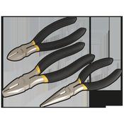Pliers Set Ni-Fe Finish 3pc image