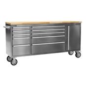 Mobile Stainless Steel Tool Cabinet &amp;amp; Cupboard 10 Drawer image