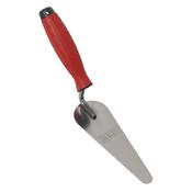 Stainless Steel Narrow Gauging Trowel with Rubber Handle 160mm image