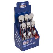 Pear-Head Ratchet Wrenches with Flip Reverse 1/4", 3/8" &amp;amp; 1/2"Sq Drive - Display Box of 9 image