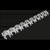 Crow's Foot Open-End Spanner Set 3/8"Sq Drive 10pc image