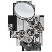 Mini Robot Soldering Stand with Magnifier &amp;amp; Iron Holder