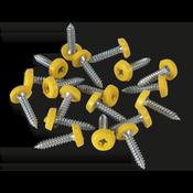 Numberplate Screw with Plastic Enclosed Head 4.8 x 24mm, Yellow - Pack of 50 image