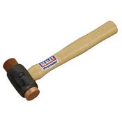 Copper/Rawhide Faced Hammer with Hickory Shaft 1.5lb image