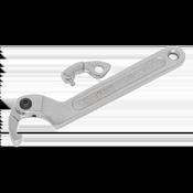Adjustable C-Spanner Hook &amp;amp; Pin Wrench Set 19-51mm 3pc image