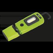 Rechargeable 360 deg Inspection Light 3W COB &amp;amp; 1W SMD LED - Green