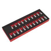 TRX-Star*/Hex/Spline Socket Bit Set 3/8"Sq Drive 22pc image