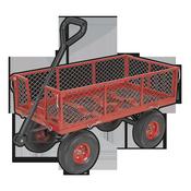 Platform Truck with Removable Sides &amp;amp; Pneumatic Tyres 200kg Capacity image