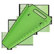 Spanner Rack Capacity 15 Spanners - Hi-Vis Green image