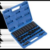 Metric/Imperial Impact Socket Set 3/8" &amp;amp; 1/2"Sq Drive 32pc image
