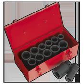 Metric/Imperial Deep Impact Socket Set 3/4"Sq Drive 13pc image